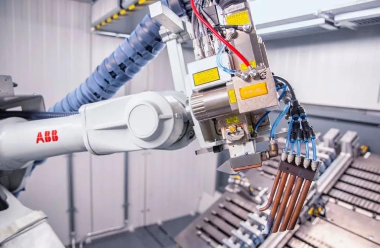 ABB robotic welding arm